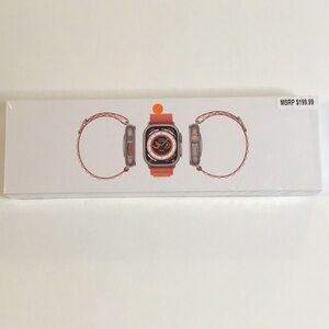Source Unknown Orange Smartwatch with Sleek Design